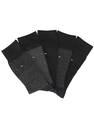 TOMMY HILFIGER | Coffret cadeau 6 paires de chaussettes noir | 